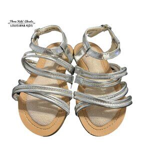 NEW Stuart Weitzman Sz 10 Silver Strappy Sandals